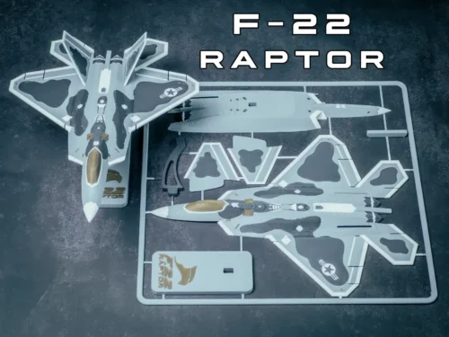 TARJETA ARMABLE: F-22 RAPTOR